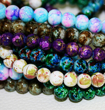 8MM 100PCS/LOT Wholesale Assorted Round Colorful Lampwork Glass Beads (Min.order is $10 mix order) BBD016