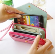Mini Handbag Wallet Purse Leather Card Slot Crown Cover for iphone 4 4S 5 5S 6