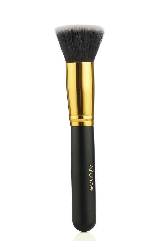 New Brand Ailunce Professional Brush Black Gold Flat top Kabuki Makeup Brush H1217CE Fshow