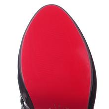 New Fashion jackboot Over The Knee red bottom platforms leather plus size fall long Boots For