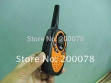 Long range portable walkie talkie radio scanner 2 pc pack rechargeable batteries charger orange t628 Free