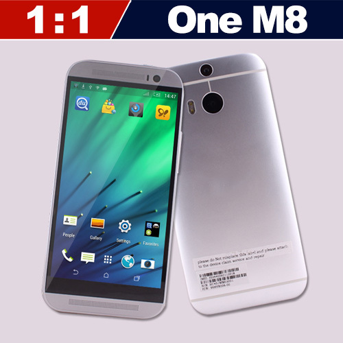 New 3G One M8 1 1 Cell Phone 5 0 inch 1280 720 IPS Screen MTK6582