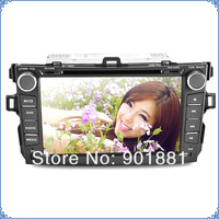 Free shipping 2012 NEW Arrival 8" Touchscreen 4GB SD IGO8 Win CE 6.0 HD 1080P DTV 3G WIFI special car dvd for corolla