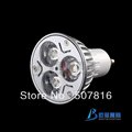 Free Shipping special offer 5pcs GU10 3x1w warm white light bulbs lamps