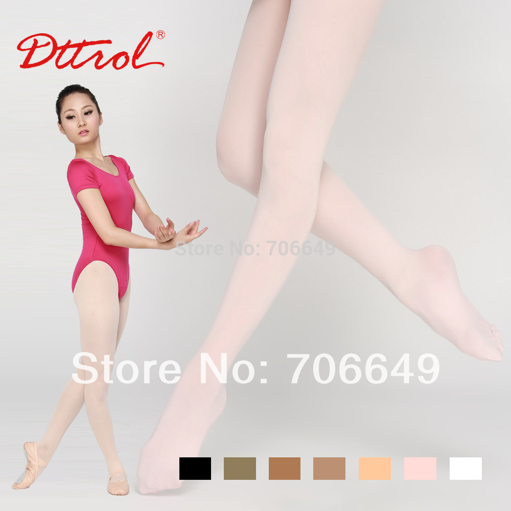 Колготки балета танцульки девушки Dttrol Footed с диапазоном шкафута и gusset (D004819) .