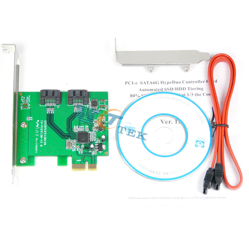 Купить PCI-e pci express для sata3 sata iii 6g raid 0/1 гипер дуэт ...