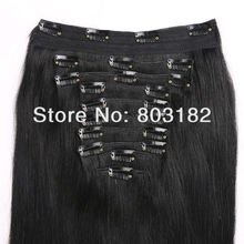 Yotchoi clip in sets products 10pcs clip in human hair extensions 14 24 straight natural colour