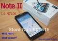 2013 New In stock 1:1 Note II N7100 5.5" MTK6577 dual core Android 4.1 built in Stylus single micro SIM card Support Hebrew
