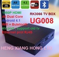 Mini PC Android 4.1 RK3066 Dual Core 1G/8G External Antenna AV Out  RJ45 Power Button HDMI WiFi  Built-in Bluetooth TV BOX UG008