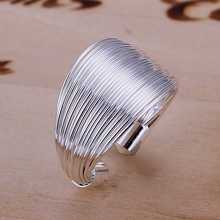 Free shipping 925 sterling silver jewelry ring fine cute multi-line ring hot sale top quality wholesale and retail SMTR018