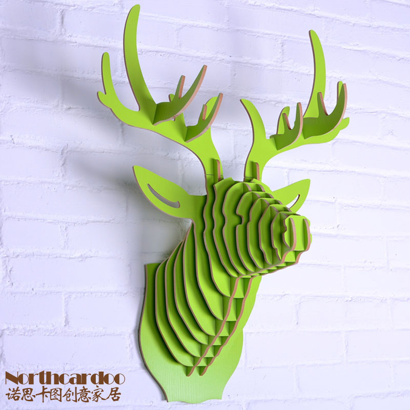 Cardboard Deer Head Diy Promotion-Shop for Promotional Cardboard ...