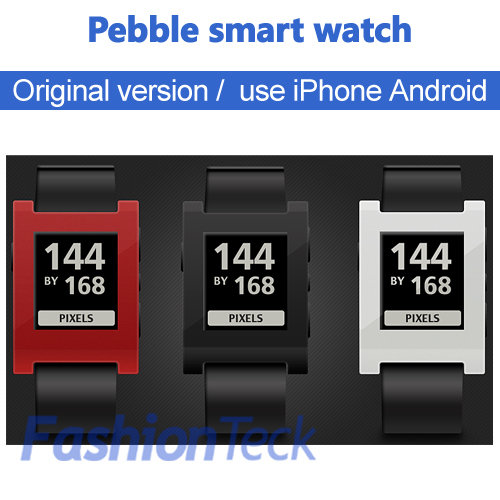 free shipping free gift 2014 Original package smart Watch pebble watch electronic watch gear watch for