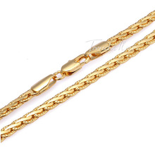 5MM Gold Filled Necklace Chain Mens Chain Womens Necklace Hammered Flat Wheat chain Wholesale Bulk Price