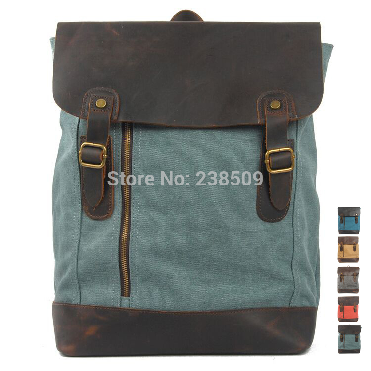 High Quality New 2014 Retro Canvas Backpacks Fashion Casual Cloth Shoulder Backpack Vintage Travel Bag For