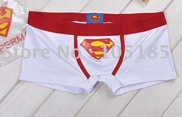 Free Shipping Fashion Sexy Superman underwear briefs enhancer bulge 