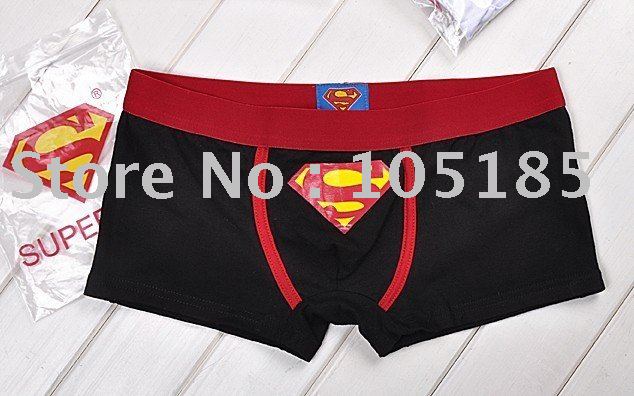 Free Shipping Fashion Sexy Superman underwear briefs enhancer bulge 