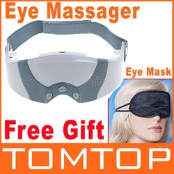 Mask Migraine DC Electric Care Forehead Eye Massager with Free Gift Eye Mask, Free Shipping(China (Mainland))