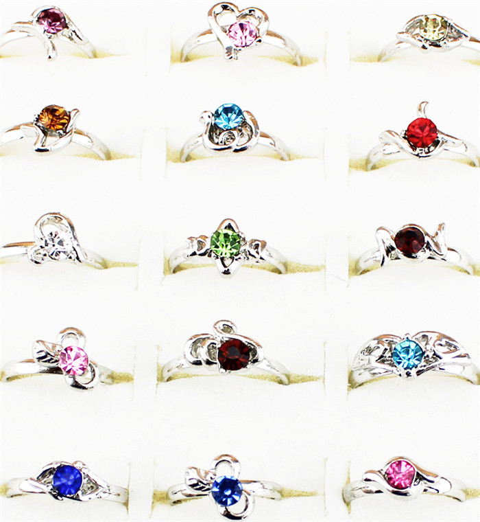 Wholesale Lot 40pcs Fantastic Assorted Cute Kid Child s Gift Party Adjustable Rings R004