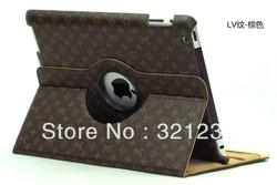 New Arrival for iPad 2 3 4 ipad2 ipad3 ipad4 high quality Rotating 360 Stand Magnetic Smart Cover Leather Case free shipping(China (Mainland))