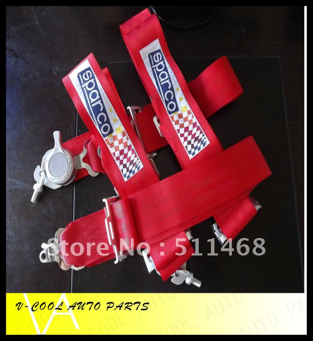 Special Price,SPARCO Car Seat Belt(3 inches,4Point)/Harness/Racing Satefy Seat Belt(China (Mainland))