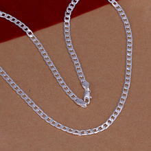 Free shipping factory price top quality 925sterling silver jewelry necklace chain necklace pendant wholesale and retails SMTN132