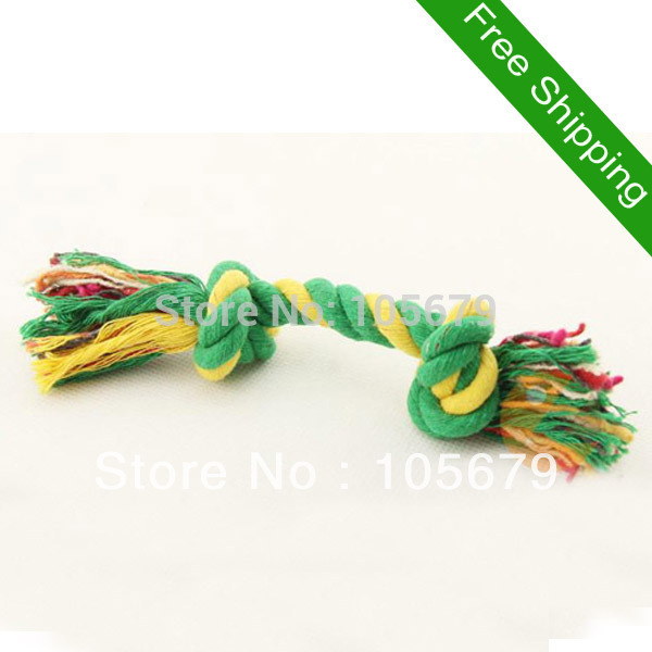 Wholesale-Knot-Double-Cotton-Rope-Cleaning-Teeth-Pet-Toy-Cats-Dogs-Pet