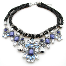 high quality 2013 flower fashion vintage rope  choker necklace for women designer Jewelry Free Shipping