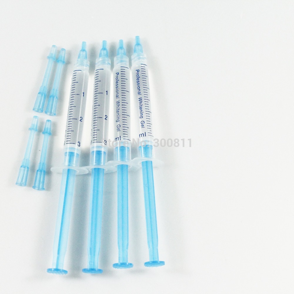 Free Shipping 3ml 0.1% Carbamide Peroxide Teeth Whitening Gel Syringe 