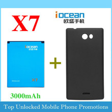 Original accessory 3000mah 2000mah iocean x7 battery accumulator Desktop Charger battery cover case phone case Free