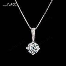 Hot Sale AAA CZ Diamond Chain Necklaces Pendants 18K Gold Plated Fashion Crystal Brand Party Wedding