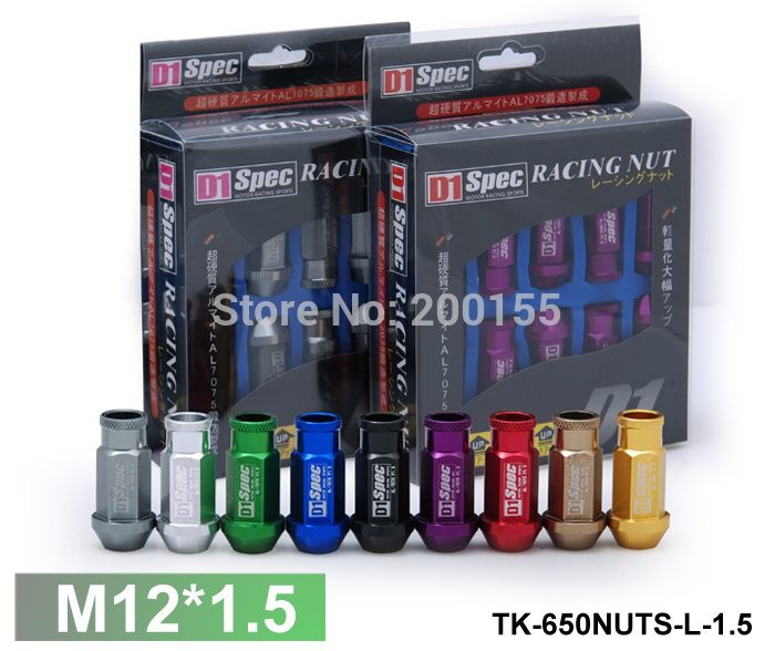 - tansky d1 leve rodas corridas porcas p: 1. 5,: 52mm( 20pcs/set) bule/vermelho/blcack/golden/prata/roxo/cinza/bronzer/verde