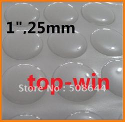 1000pcs 1" clear epoxy adhesive circle stickers bubble dots 3D effect free shipping(China (Mainland))