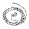 316L Stainless Steel Silver Box Chain Necklace Fashion Byzantine Cain Jwelry Ncklace Fee Sipping XL033