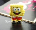 Free shipping ~new arrival discount, rubber  cartoon sponge bob mix 4GB/8GB/16GB  2.0 usb flash drive