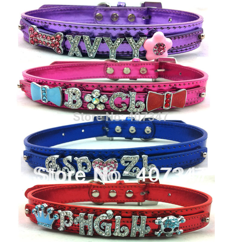 wholesale-12pcs-Two-Tier-Metallic-leather-Personalized-Dog-Collars ... wholesale-12pcs-Two-Tier-Metallic-leather-Personalized-Dog-Collars ...