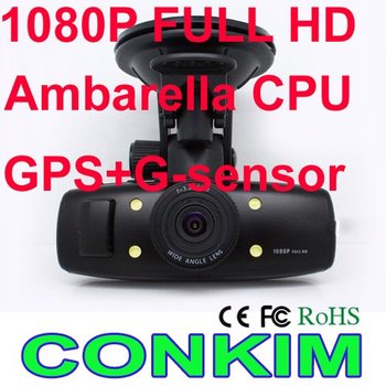 In Stock Now Car GPS Black Box GS1000 1.5" LTPS LCD+120 wide angel+built in GPS & G-sensor+HDMI output+H.264 DVR Free Shipping